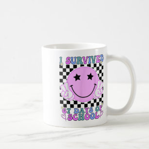 Taza De Café Sobreviví 67 Días De Escuela Divertido 67 Meme Est