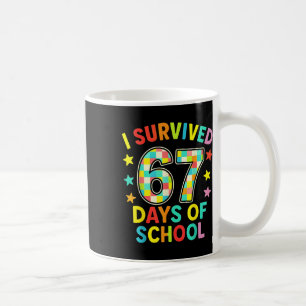 Taza De Café Sobreviví 67 Días De Escuela Six Seven Meme Niños