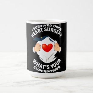 Taza De Café Sobreviví a Cirugía de Corazón Abierto Bypass H