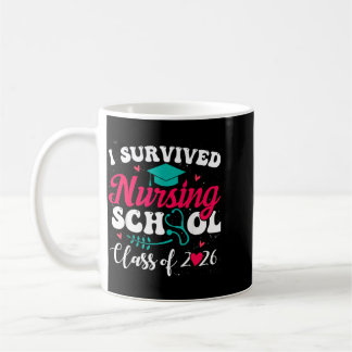 Taza De Café Sobreviví a la Escuela de Enfermería Cl de 2026 En
