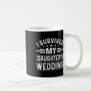 Taza De Café Sobreviví a la novia Boda de mi hija y a Groom D