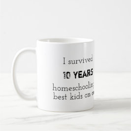Taza De Café "Sobreviví a los 10 años"