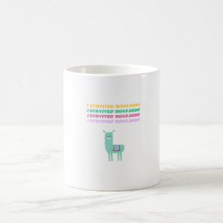 Taza De Café Sobreviví a Rona 2020 Llama