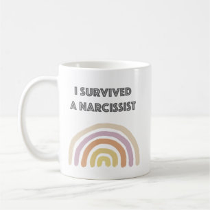 Taza De Café Sobreviví A Una Mug Narcisista