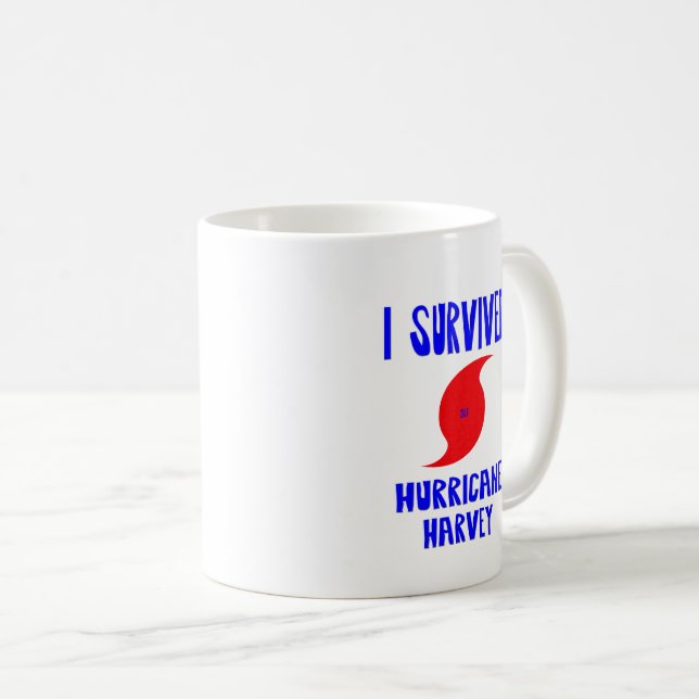 Taza De Café Sobreviví al huracán Harvey (Anverso derecho)