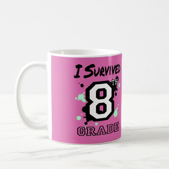 Taza De Café Sobreviví al octavo grado (Izquierda)