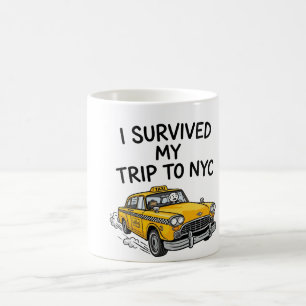 Taza De Café Sobreviví mi viaje a NYC, divertido recuerdo de Nu
