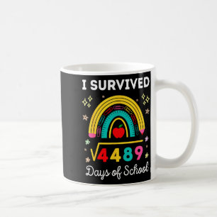 Taza De Café Sobreviví raíz cuadrada 4489 67 días de matemática