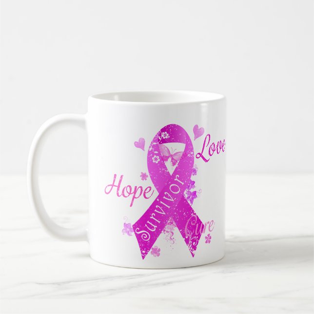 Taza De Café Sobreviviente Amor Esperanza (Izquierda)