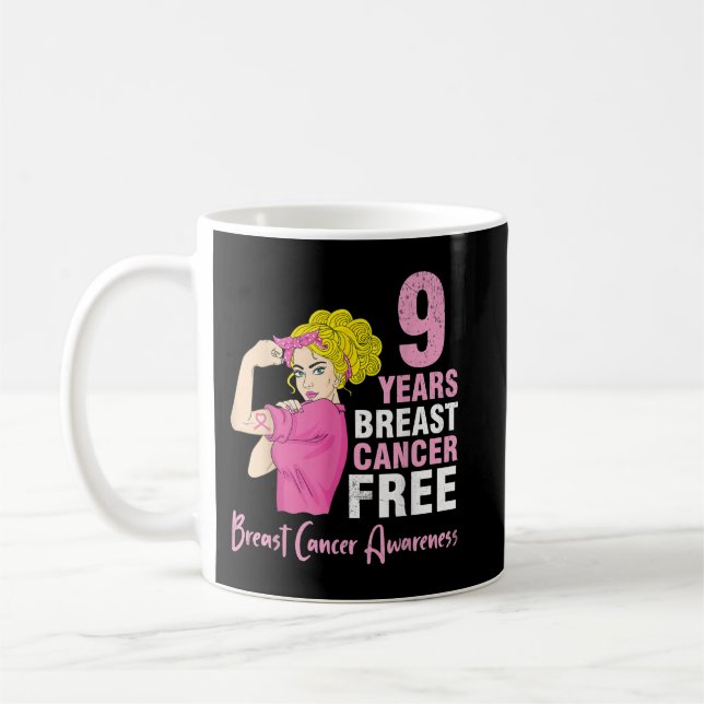 Taza De Café Sobreviviente chica luchando contra 9 años sin cán (Izquierda)