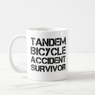 Taza De Café Sobreviviente de accidente de bicicleta tándem