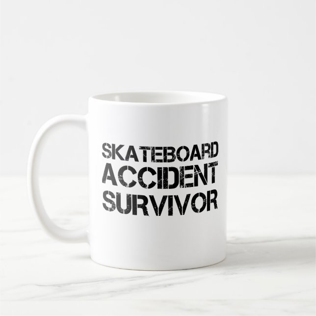 Taza De Café Sobreviviente de accidentes en patineta (Izquierda)