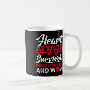 Taza De Café Sobreviviente de ataque al corazón luchó duro y ga