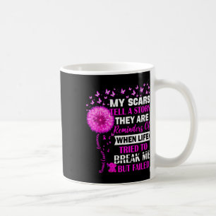Taza De Café Sobreviviente de cáncer de mama Mi cicatriz cuenta