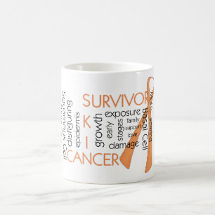 Taza De Café Sobreviviente de cáncer de piel D4 :: Palabras de