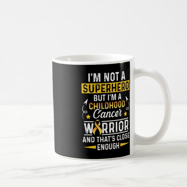 Taza De Café Sobreviviente de cáncer infantil, no Warri De Apoy (Derecha)