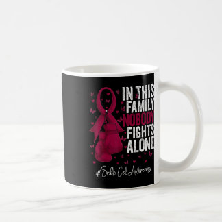 Taza De Café Sobreviviente de cinta de borgoña combatiendo la a