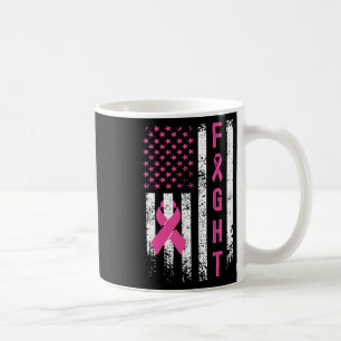 Taza De Café Sobreviviente de pecho Bandera Americana Awaren po