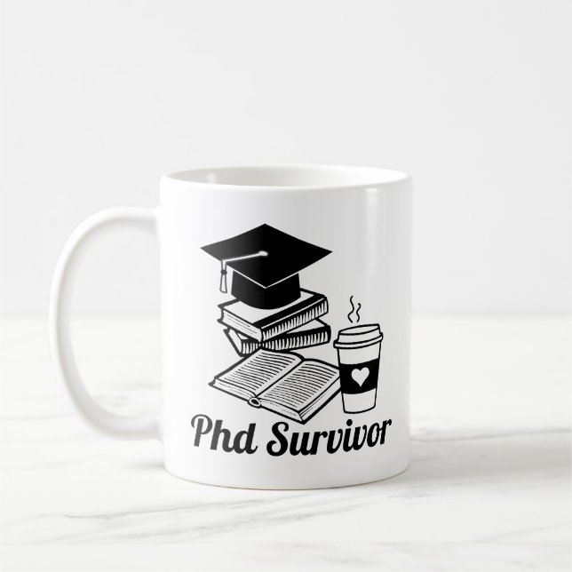Taza De Café Sobreviviente De Phd (Izquierda)