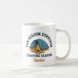 Taza De Café Sobreviviente de temporada de impuestos, inicio de