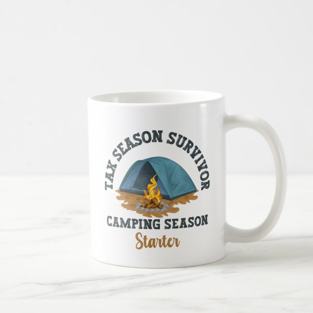 Taza De Café Sobreviviente de temporada de impuestos, inicio de (Derecha)