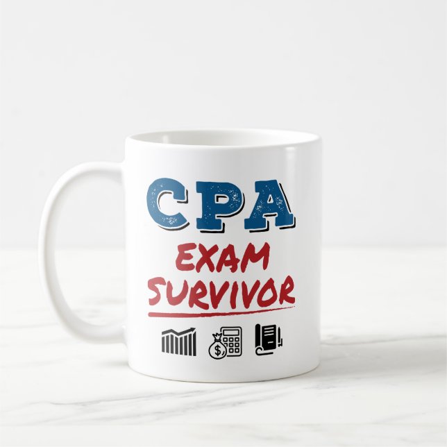 Taza De Café Sobreviviente del examen CPA (Izquierda)