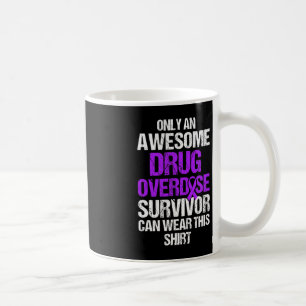 Taza De Café Sobreviviente del Guerrero de la sobredosis de dro