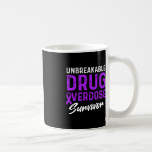 Taza De Café Sobreviviente del guerrero de la sobredosis de dro