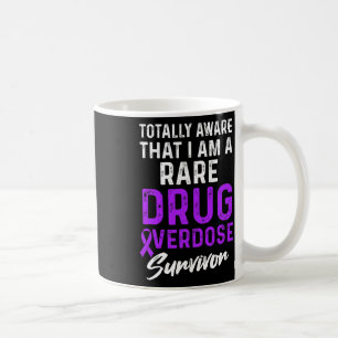 Taza De Café Sobreviviente del guerrero de la sobredosis de dro