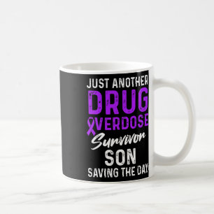 Taza De Café Sobreviviente del guerrero de la sobredosis de dro