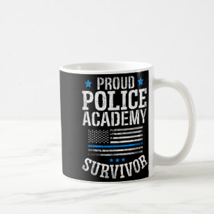Taza De Café Sobreviviente orgulloso de la academia de policía