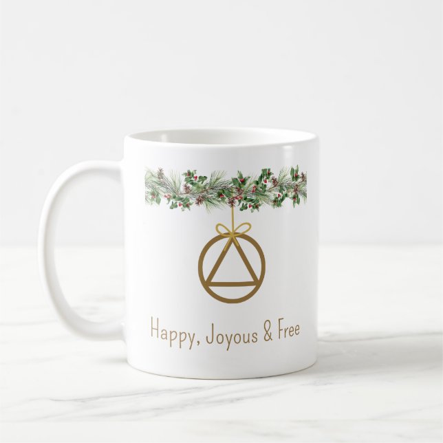 Taza De Café Sobriety Navidades mug Nombre (Izquierda)