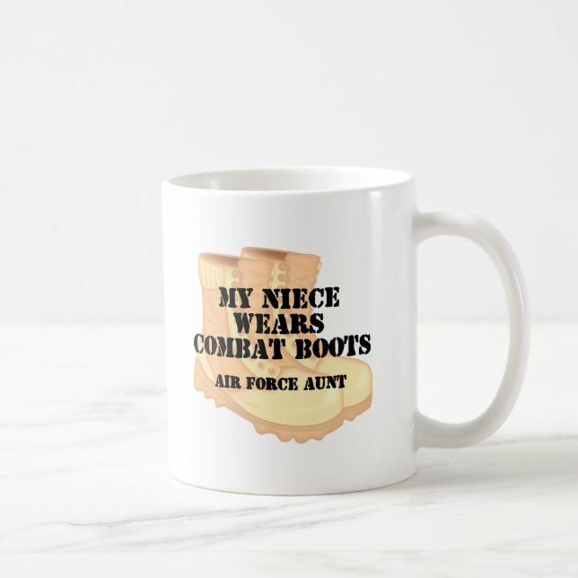 Taza De Café Sobrina de tía DCB de la fuerza aérea (Derecha)