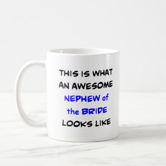 Taza De Café sobrino de la novia, increíble (Izquierda)