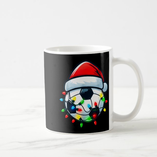 Taza De Café Soccer Ball Santa Hat Xmas Pajamas Players Toddler (Derecha)