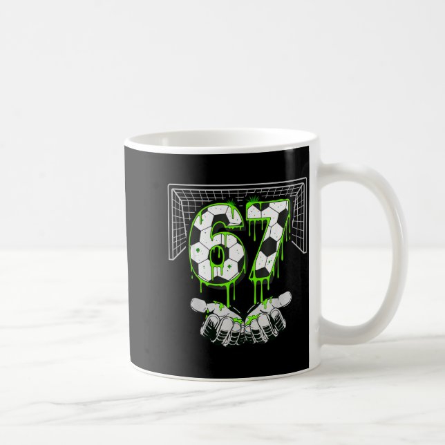 Taza De Café Soccer Drip Number 67 Boys Soccer Player 67 Footba (Derecha)