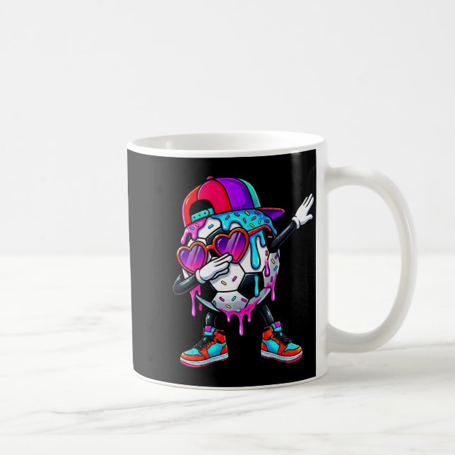 Taza De Café Soccer Ice Cream Drip Dabbing Sprinkles Srts Boys  (Derecha)