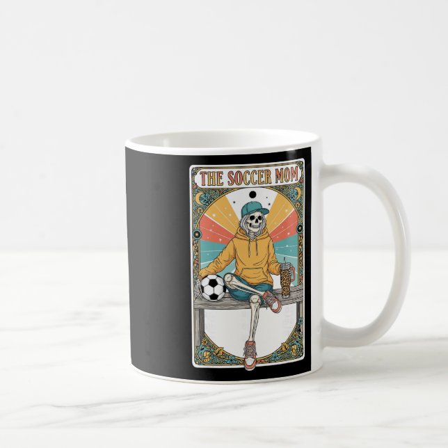 Taza De Café Soccer Mom Tarot Card Skeleton Coffee Byll Sidelin (Derecha)