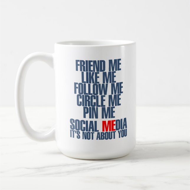 Taza de café social de los medios (Izquierda)