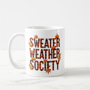 Taza De Café Sociedad de Clima de Suéter Diseño Acogedor de Tem
