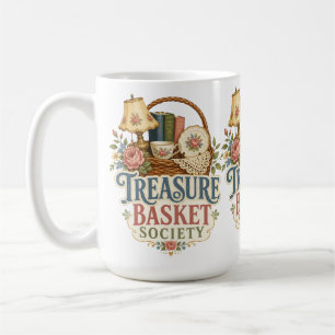 Taza De Café Sociedad de la cesta del tesoro Cottagecore