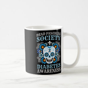 Taza De Café Sociedad de Páncreas Muerto Diabetes Conciencia Su