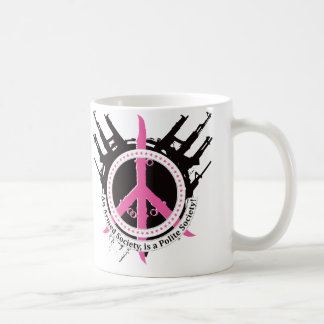 Taza De Café Sociedad educada armada - rosa