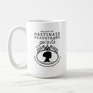 Taza De Café Sociedad Jane Austen de Chicas Obstinadas y Volunt
