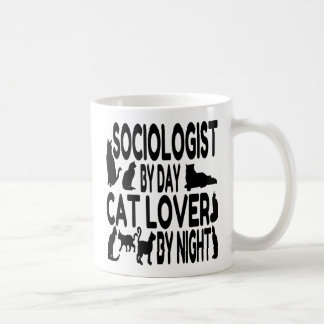 Taza De Café Sociólogo ama a los gatos