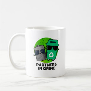Taza De Café Socios De Grime Funny Trash Pun
