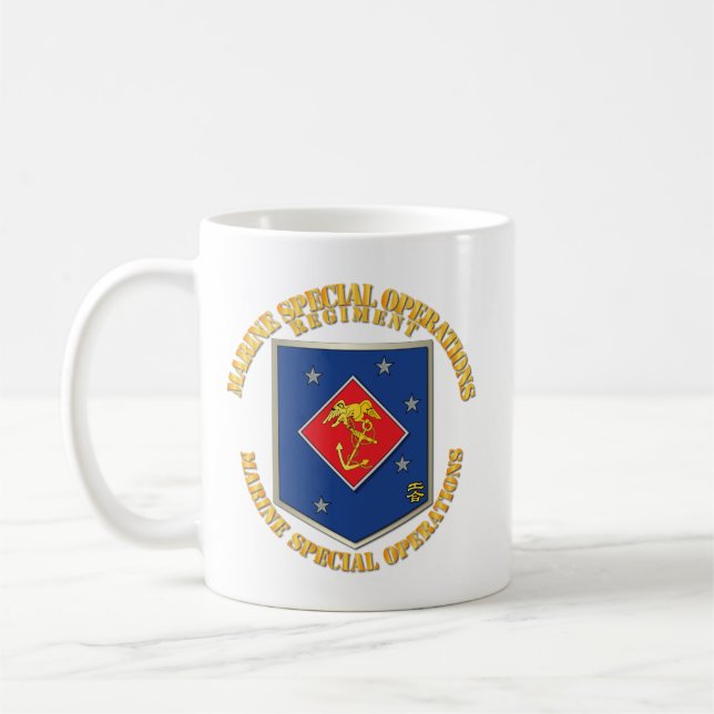 Taza De Café SOF - USMC Regimiento de Operaciones Especiales de (Izquierda)