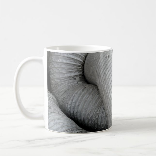 Taza De Café sofá de tela gris y negro (Izquierda)