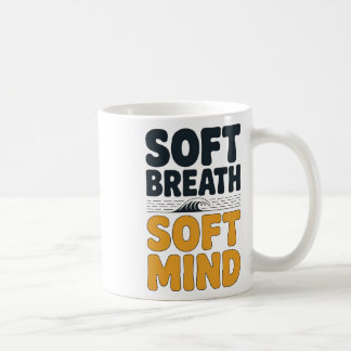Taza De Café Soft Breath Soft Mind Dandelion Yoga Inspiration A