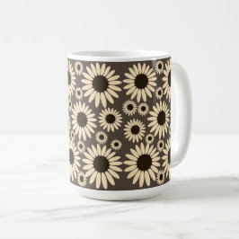 Taza De Café  Soft Empress Florals Brown Empress